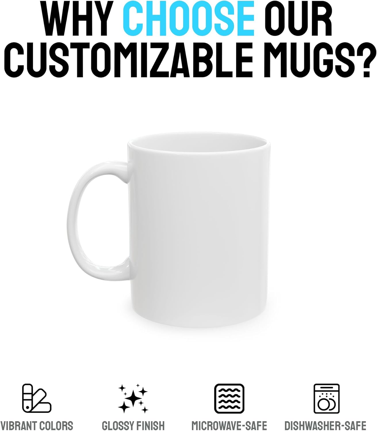 Personalized Coffee Mug – Custom Photo, Text, or Logo Ceramic Mug Tea Cup | Taza Personalizada with Picture or Message | Customized Gift Idea for Men & Women, Mom, Dad, Friends (White/Red-01, 11oz)