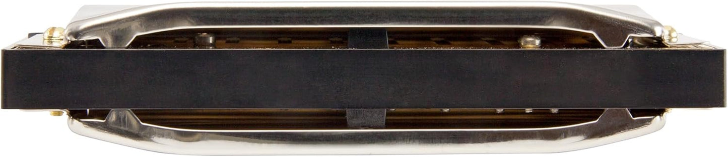 Hohner 560 Special 20 Harmonica - Key of A Bundle with Carrying Case, Key Stickers, Harmonica Beginner Manual, and Austin Bazaar Polishing Cloth