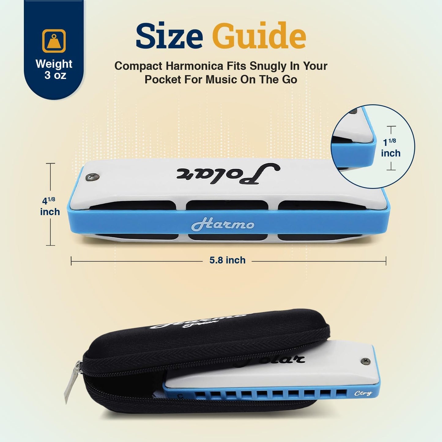 Harmo Polar Super Country harmonica - F