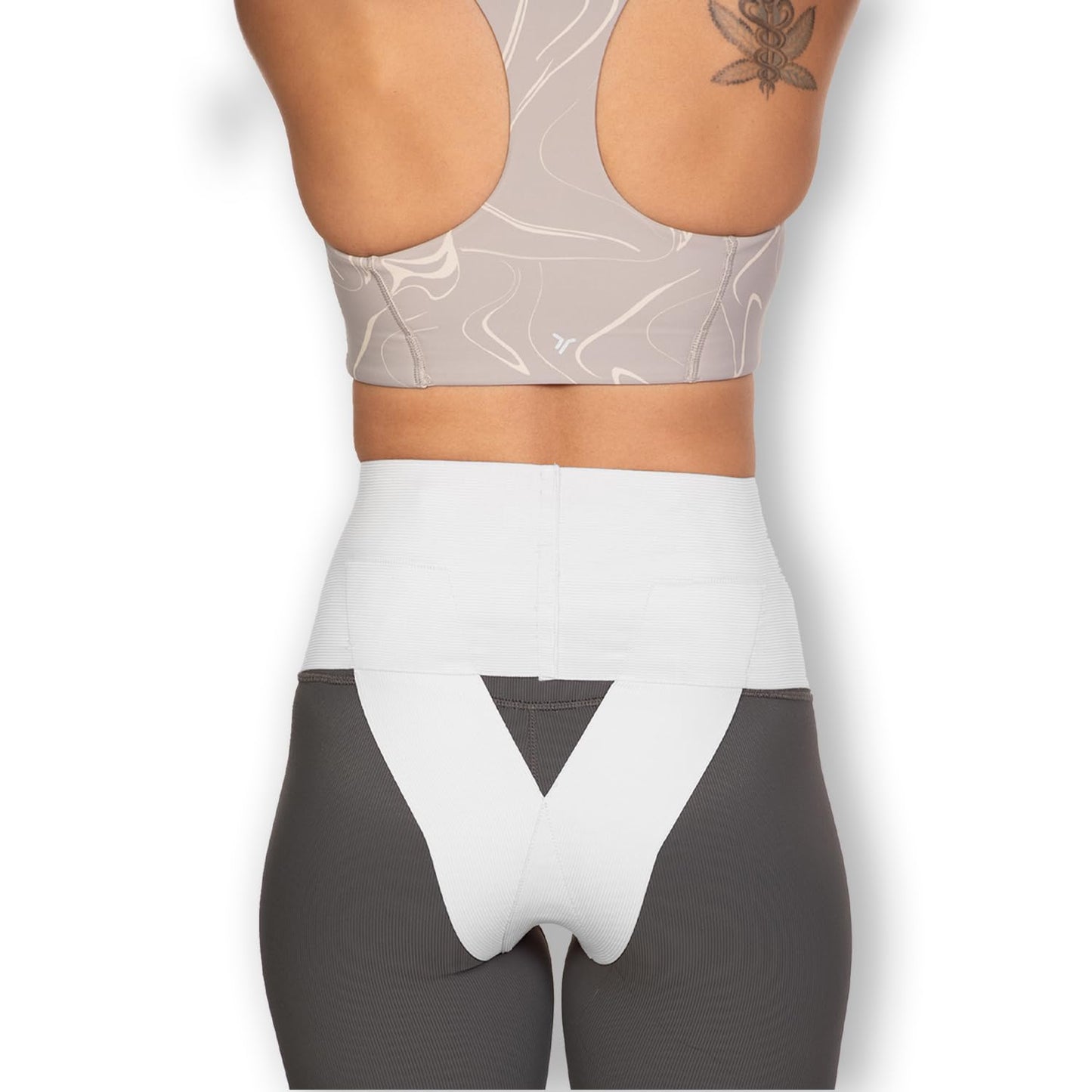 Women’s Pelvic Orthotic Support Belt ― Uterus Girdle for Prolapsed Bladder | Vulvar Varicosities | Postpartum Recovery | Dysfunction Pain Relief - High Waist (White - Medium)