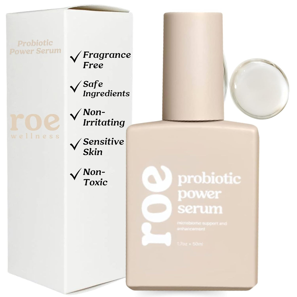 Roe Wellness- Baby Serum Hydrating Skincare Probiotic Protection | Hydrate, Soothe, Clean Ingredients & Safe For All Skin Babies, Infants, Toddlers & Kids (Power Serum)