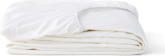 Tuft & Needle Twin XL Mattress Protector - Waterproof, Liquid-Proof, Sleeps Quiet, Fitted Sheet Style, Soft and Comfortable, White