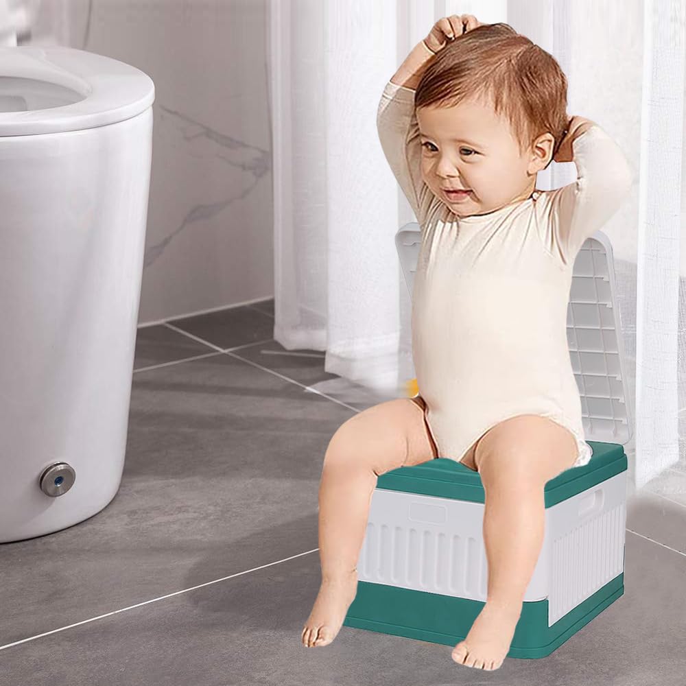 SunnySmile Toddler Travel Potty,Kids Portable Potty,Used for Indoor and Outdoor, Outdoor Camping, Traffic Jams and Travel, Etc. Lncludes 45 Replacement Bags.