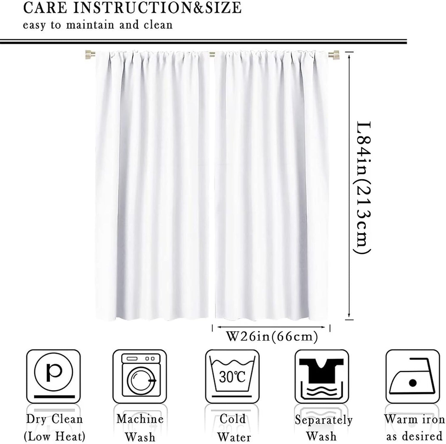 Cartoon Dinosaur Curtains for Kids Boys Girls Home Decor Colorful Cute Dino Animals Print Pattern Rod Pocket Blackout Window Drapes for Nursery Baby Bedroom Playroom W26xL84in 2 Panels