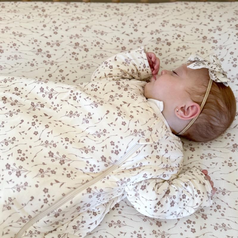 GUNAMUNA Unisex Long-Sleeve Sleep Sack, Wearable Sleep Bag for Babies and Toddlers, Soft Rayon, 1.0 TOG, 3 to 36 Months