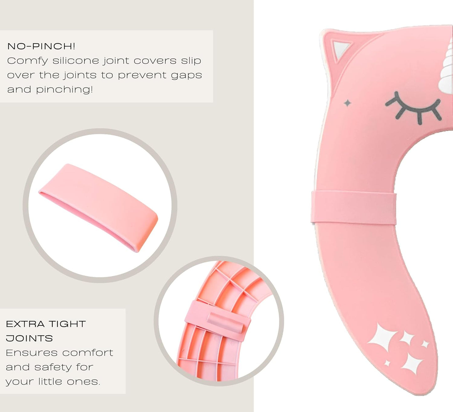 Hippypotamus Travel Potty Seat for Toddler - Folding Potty Training Seat - Portable Toilet Seat Cover for Baby & Kids (PINK Unicorn)