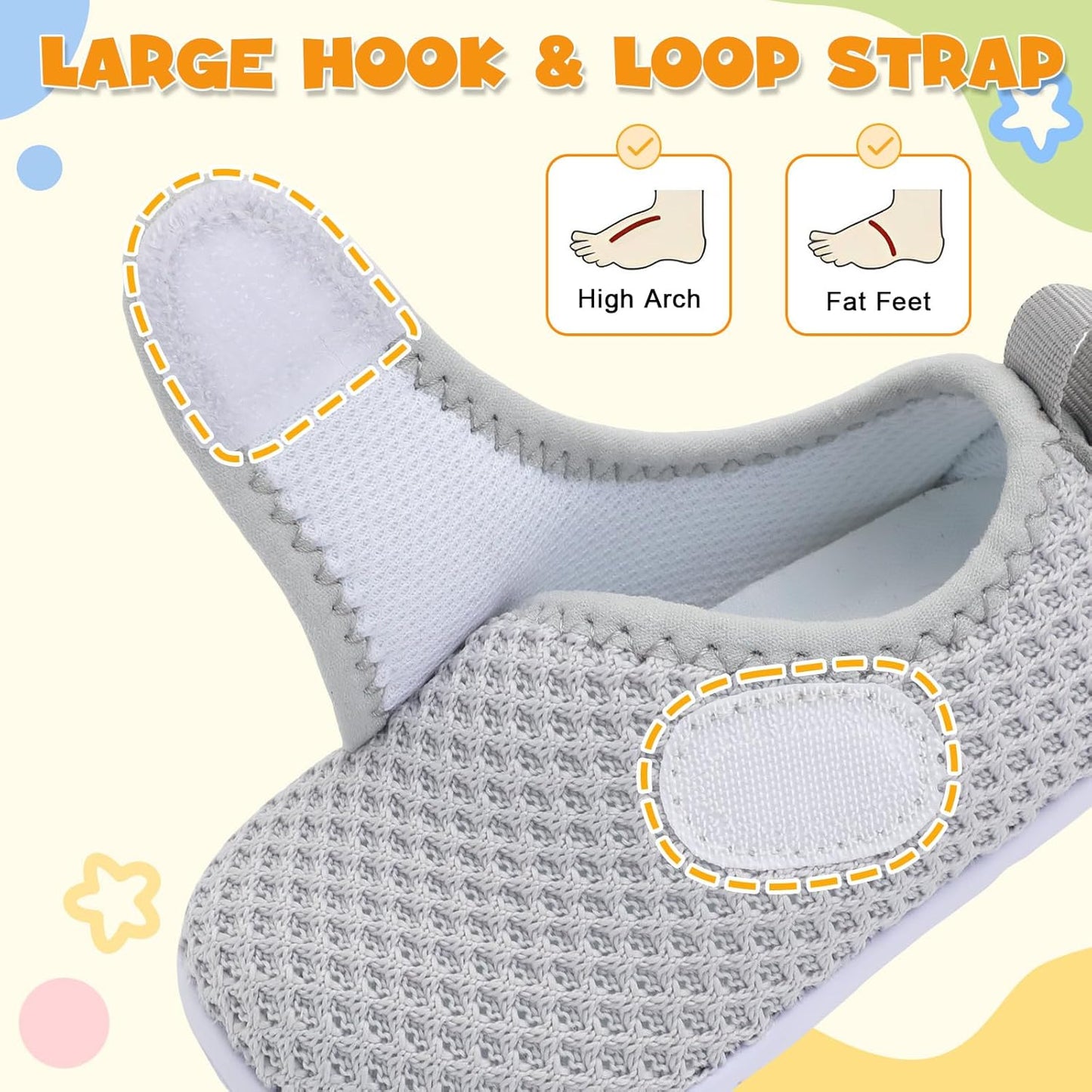 LeIsfIt Baby Shoes Boys Girls First Walking Shoes Non-Slip Infant Sneakers Lightweight Slip-on Crib Sneakers for First Walkers