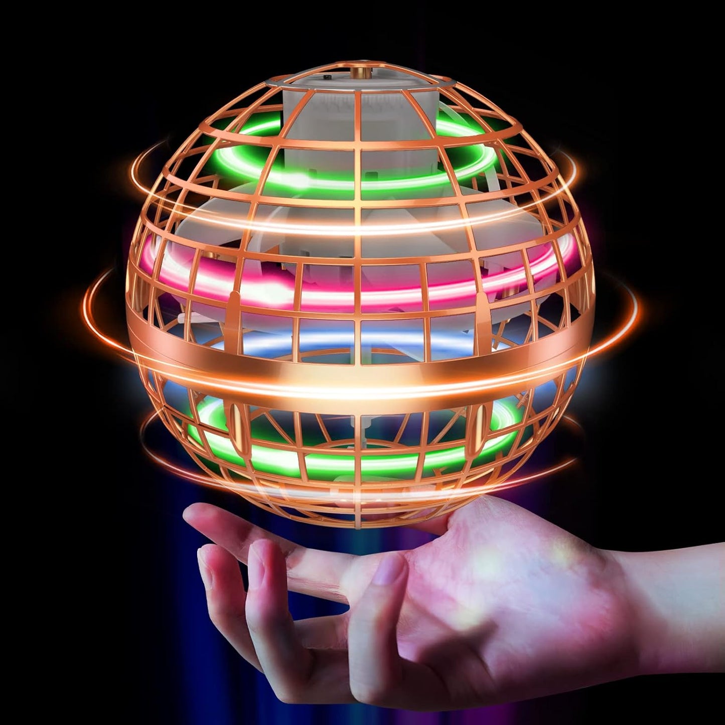 Tikduck Flying Orb Ball 2025 Toys Soaring Hover Boomerang Spinner Hand Controlled Mini Drone Cosmic Globe Spinning Kids Outdoor Fly Toy Birthday Gift Cool Stuff for Boys Girls 6 7 8 9 10+ Year Old