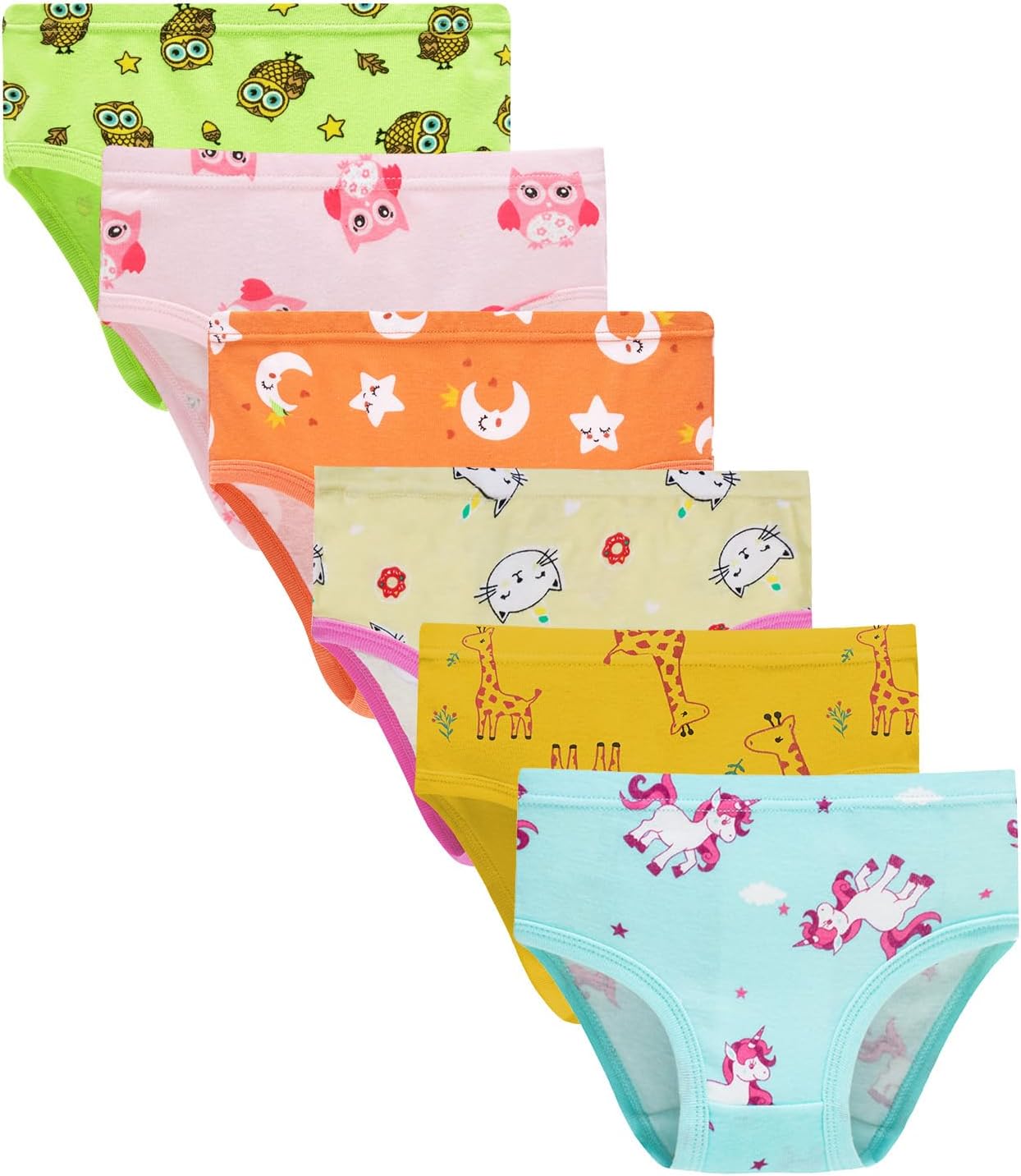 Boboking Soft Cotton Underwear Toddler Girls'Briefs Soft Undies