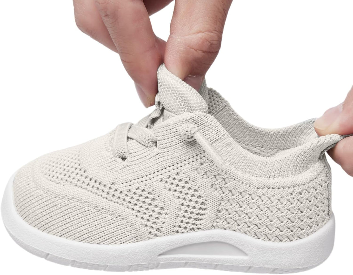 MORENDL Toddler Shoes Baby Walking Sock Shoes Infant Sneakers 0-4 Years Boy Girl Barefoot Tennis Shoe Non-Slip Brethable