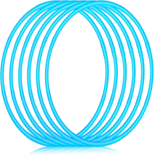 Shappy 6 Pcs Exercise Hoop Detachable Adjustable Plastic Toy Playground Toys Colored Hoop Circles for Teens Games Gymnastics Dog Agility Equipment Party Decor