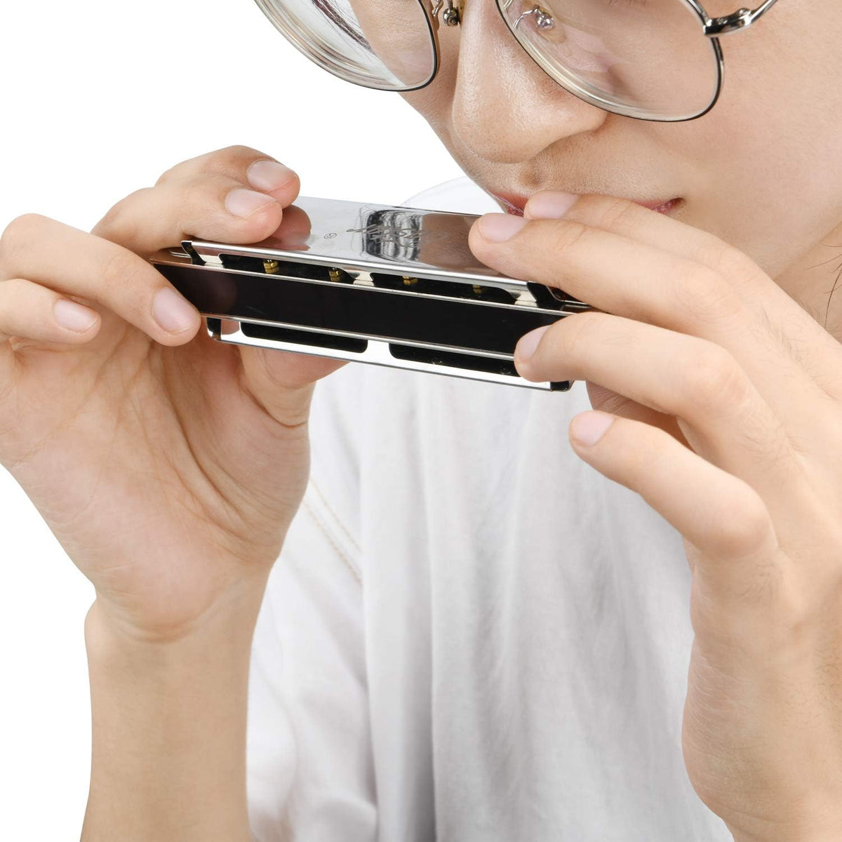 Eastar Major Blues Harmonica Sets 7 Keys Diatonic in Key of C D E F G A Bb for Adults Beginners Students Kids 7-Pack, Carrying Case, Cleaning Cloth