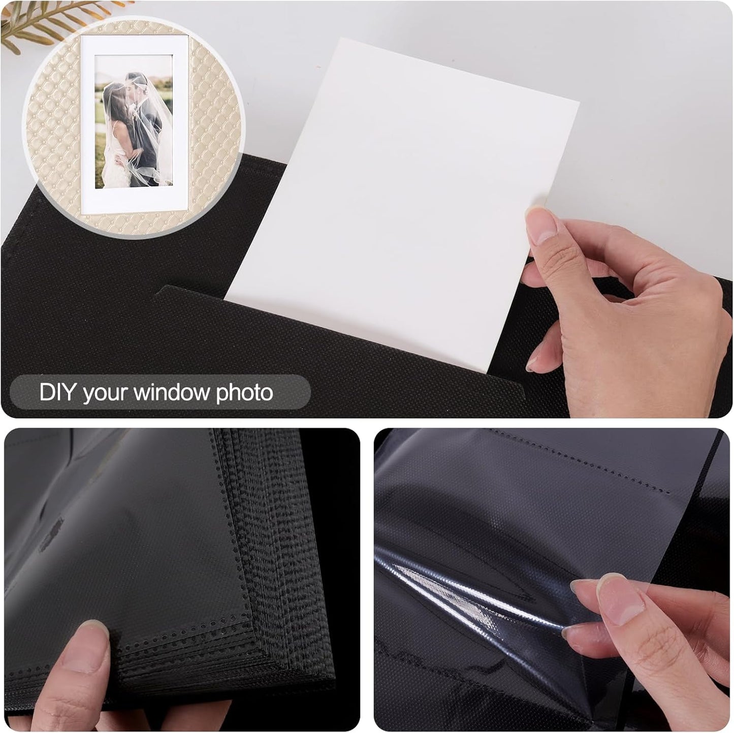 RECUTMS Photo Album 4x6 with 800 Pockets Leather Cover Large Photo Album Holds 800 Horizontal and Vertical Photos Slip-in Memory Photo Book for Family Baby Wedding Anniversary Travel(Pink)