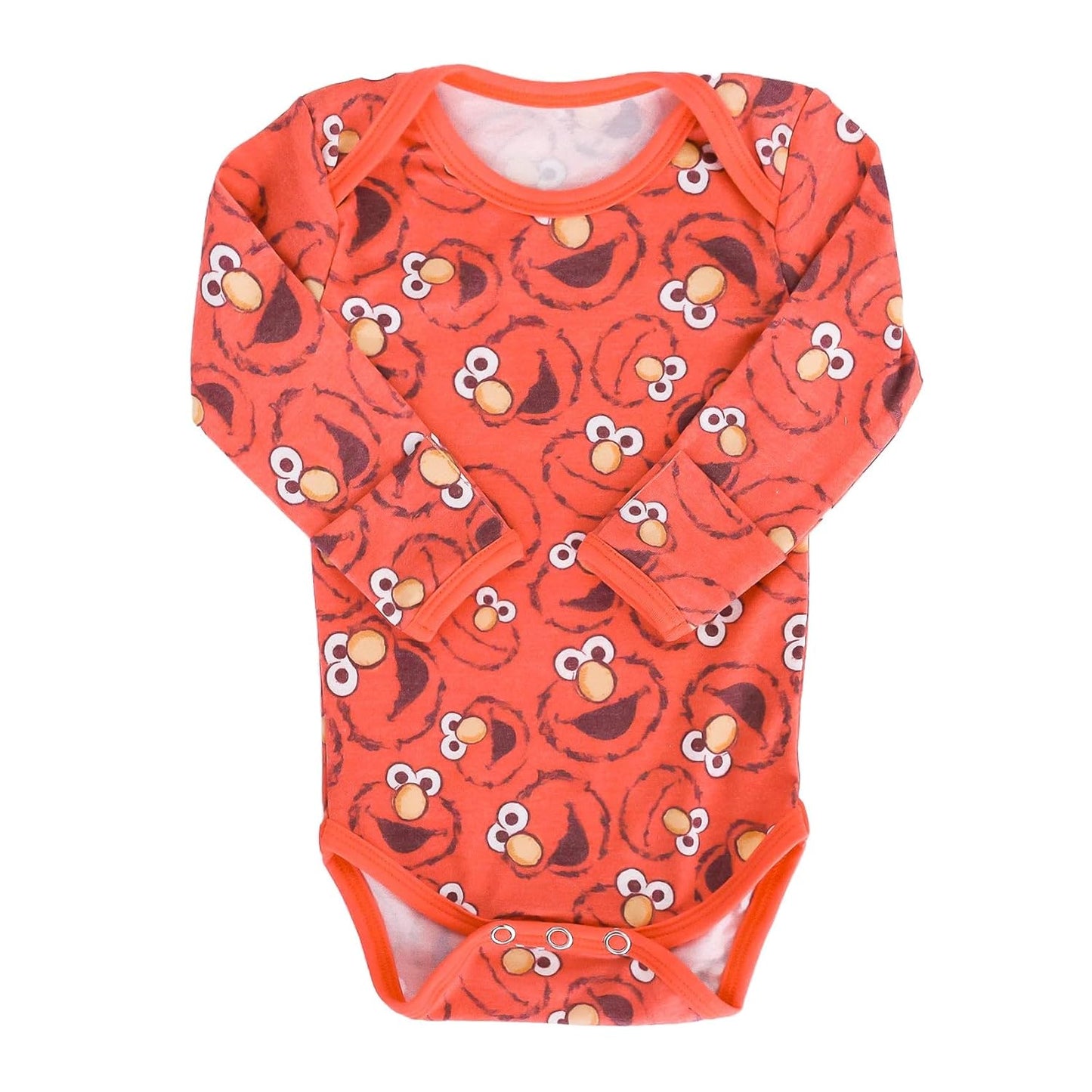 Copper Pearl Long Sleeve Bodysuit Baby: Ultra Soft Baby for Newborns, Boys, and Girls - Stylish, Comfortable, Overlap Shoulders, Premium Knit Fabric - 0-3 Months, Elmo