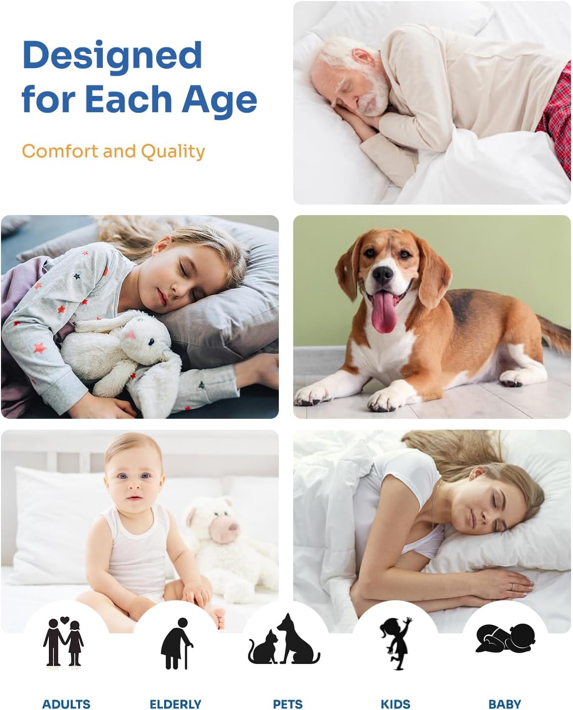 Washable Bed Pads 36" x 72" - 2 Pack, Grey, Waterproof Bed Pads for Incontinence, Bed Wetting Pads for Bed, Sofa, Floor, Resuable Underpads for Adults, Seniors, Pet