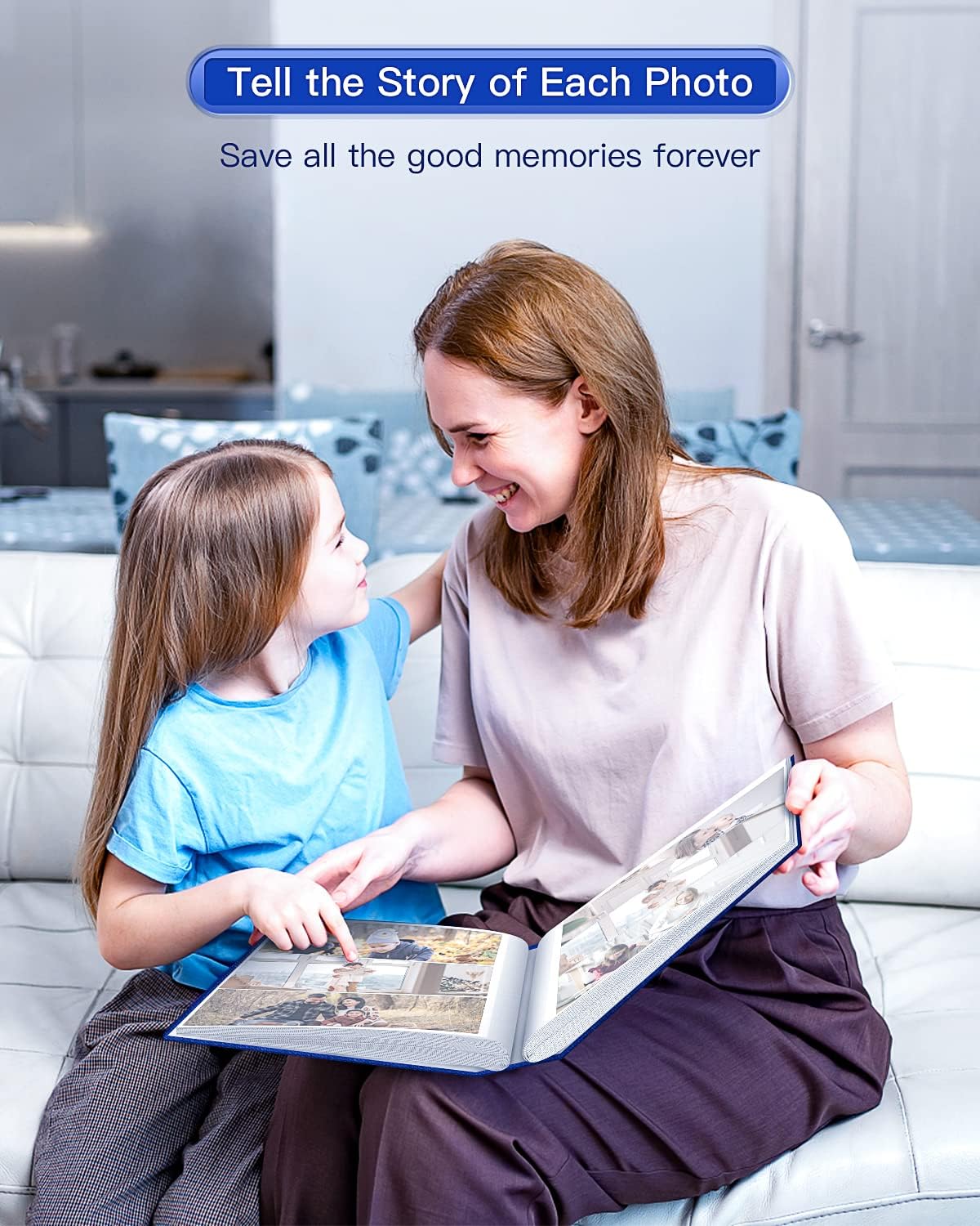 popotop Photo Album 4x6-100 Photos Photo Books with 100 Vertical Pockets,Linen Cover Albums for Family Wedding Anniversary Baby Vacation Pictures