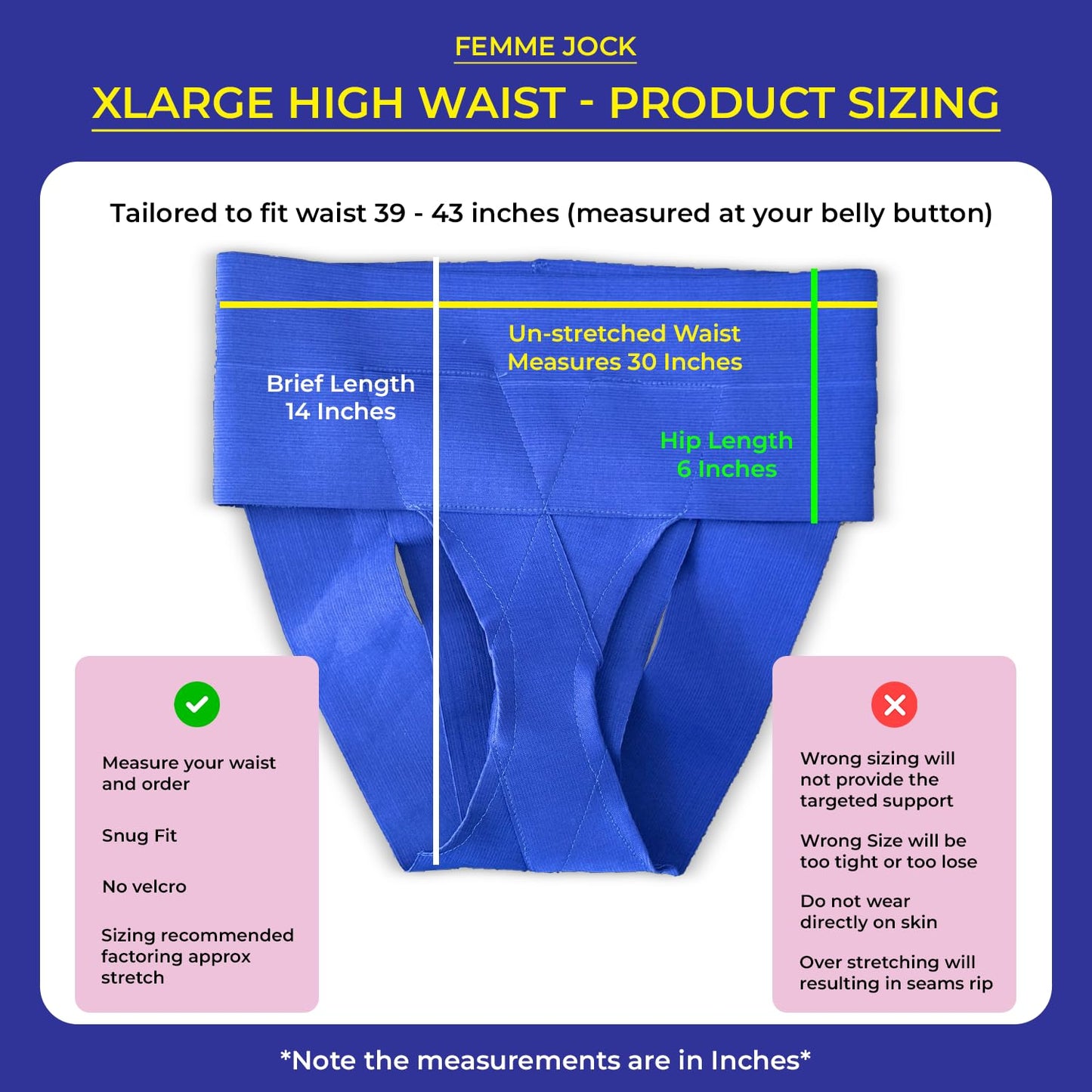 Patented Women’s Pelvic Floor Orthotic Support Belt ― Uterus Pain Relief Girdle for Dropped Bladder, Vulvar Varicosities, Postpartum Recovery, SPD | High Waist - Sapphire Blue (XL)
