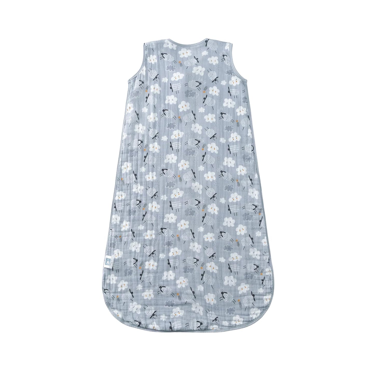 Baby Sleep Sack 2-4 T Baby Wearable Blanket 100% Organic Cotton 0.5 TOG Toddler Sleep Sacks 2- Way Zipper Soft 4 Layers 2T 3T 4T Sheep