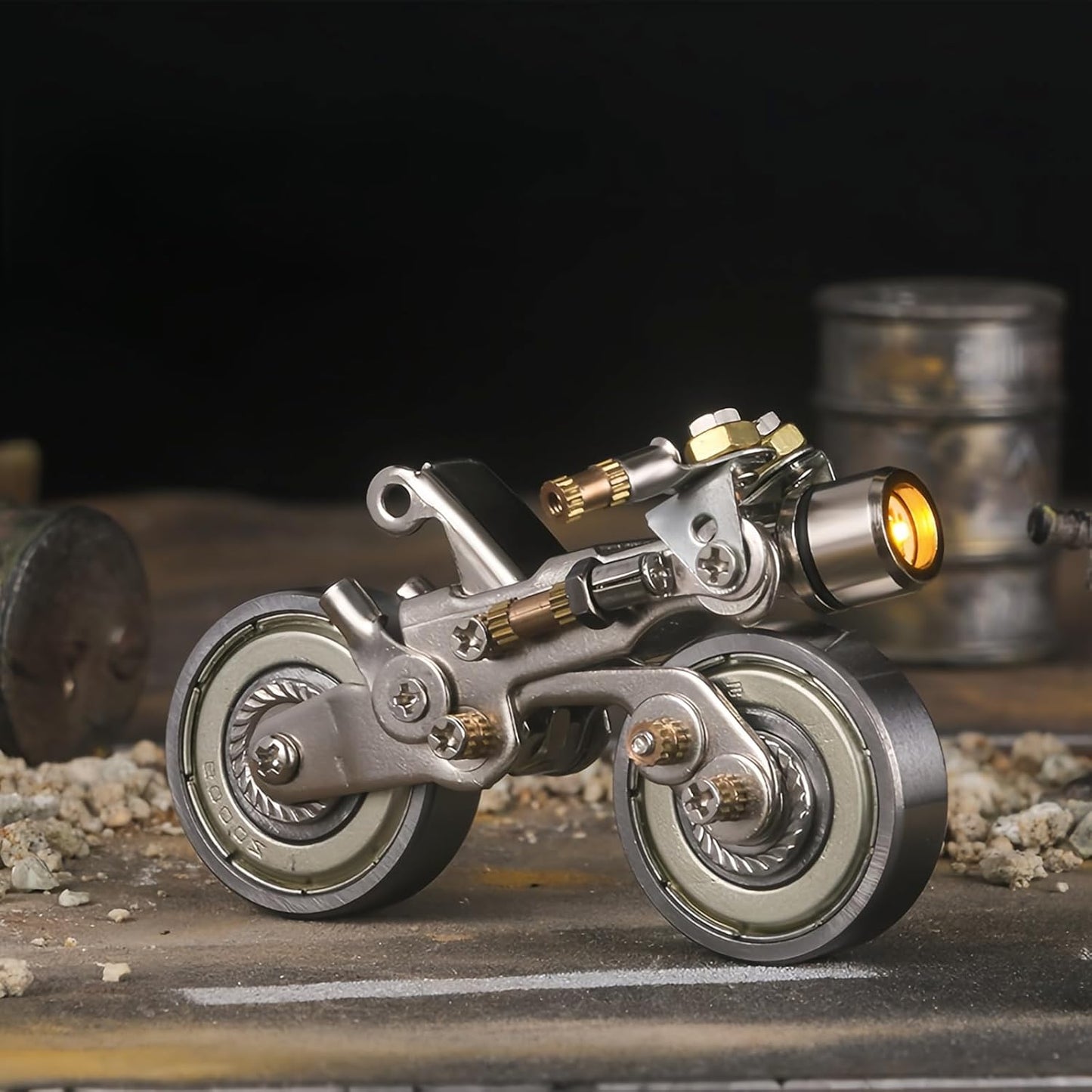 3D Metal Puzzle for Adults, Metal Model kit, Mechanical Armor Puzzle, Adult Brain teasers- The Best Gift for Men (Motorcycle)