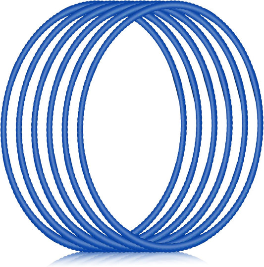 Shappy 6 Pcs Exercise Hoop Detachable Adjustable Plastic Toy Playground Toys Colored Hoop Circles for Teens Games Gymnastics Dog Agility Equipment Party Decor
