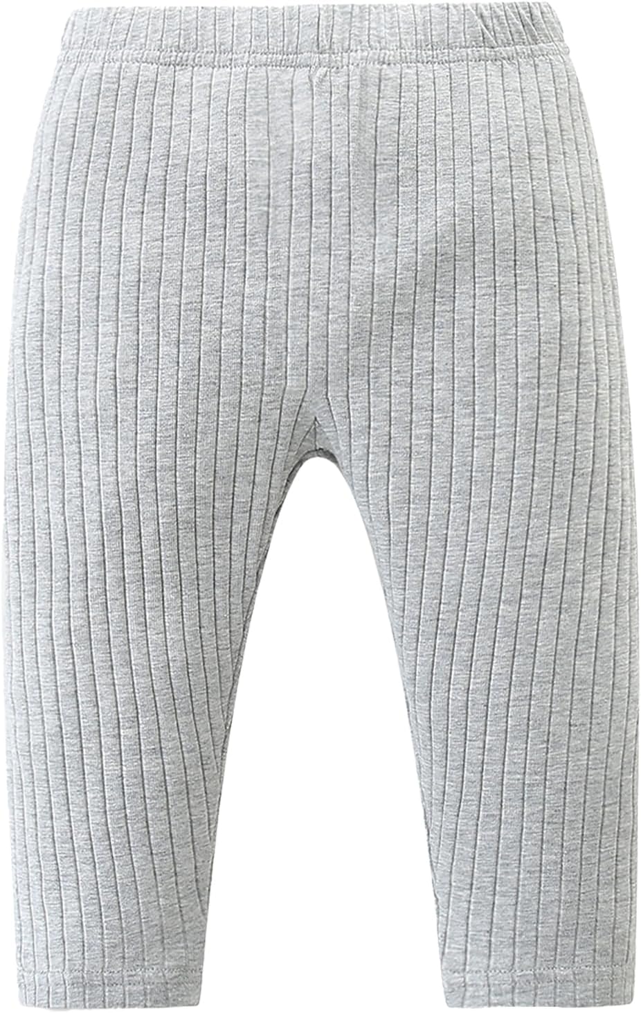 Baby and Toddler Girl's 5 Pack Cotton Ribbed Pull On Pants Leggings 0-4 Years