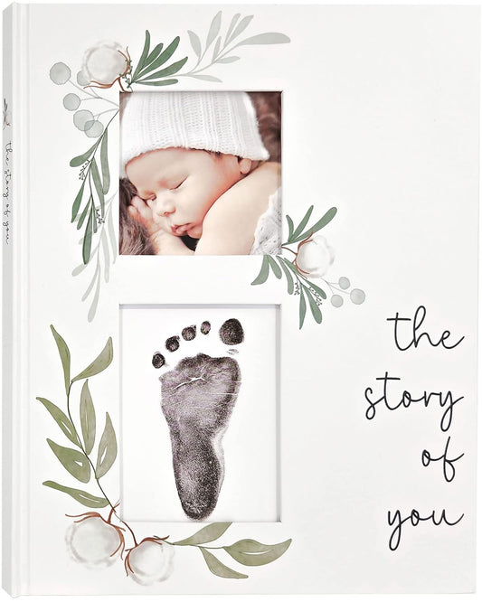Baby Memory Book for the Modern Minimalist - Simple Baby Book for Boy or Girl - First Years Journal - Monthly Milestone Keepsake Record Book - Gender Neutral Pregnancy Gift for Baby Shower