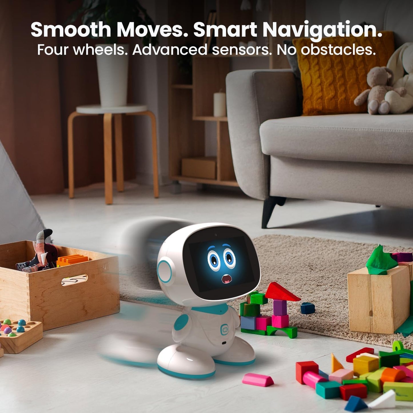 Misa 2: AI-Powered Smart Robot for Kids | STEM Learning & Educational Robot | Interactive, Voice-Activated Robot with Learning Apps & Fun Games for Boys & Girls Aged 5-12 | Sky Blue