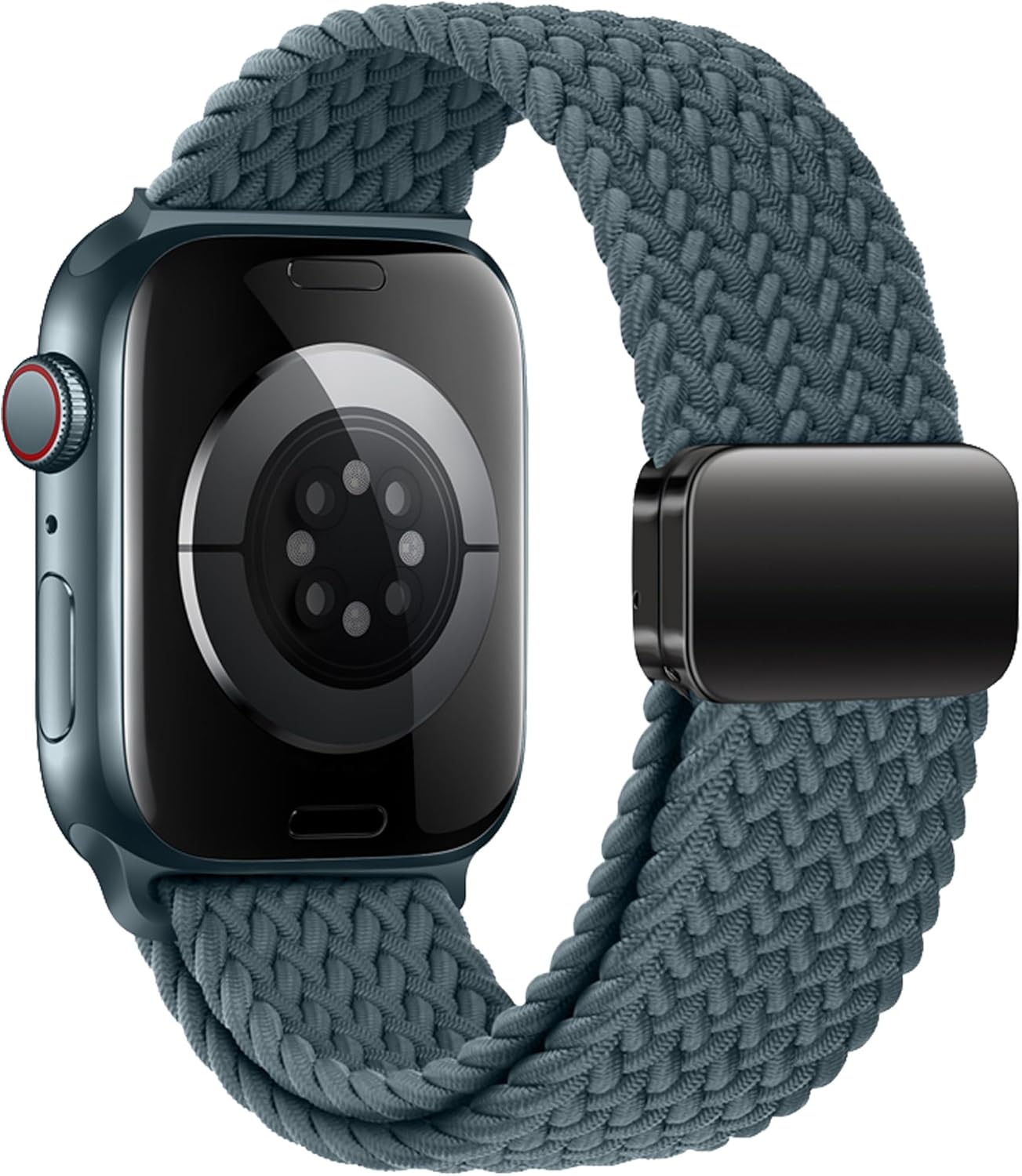 Mazoft Braided Bands With Magnetic Clasp Compatible with Apple Watch Band 38mm 40mm 41mm 42mm 44mm 45mm 46mm 49mm；Soft Nylon Sport Loop Strap for iWatch Series Ultra 2&1 10 9 8 7 6 SE 5 4 3 Women Men