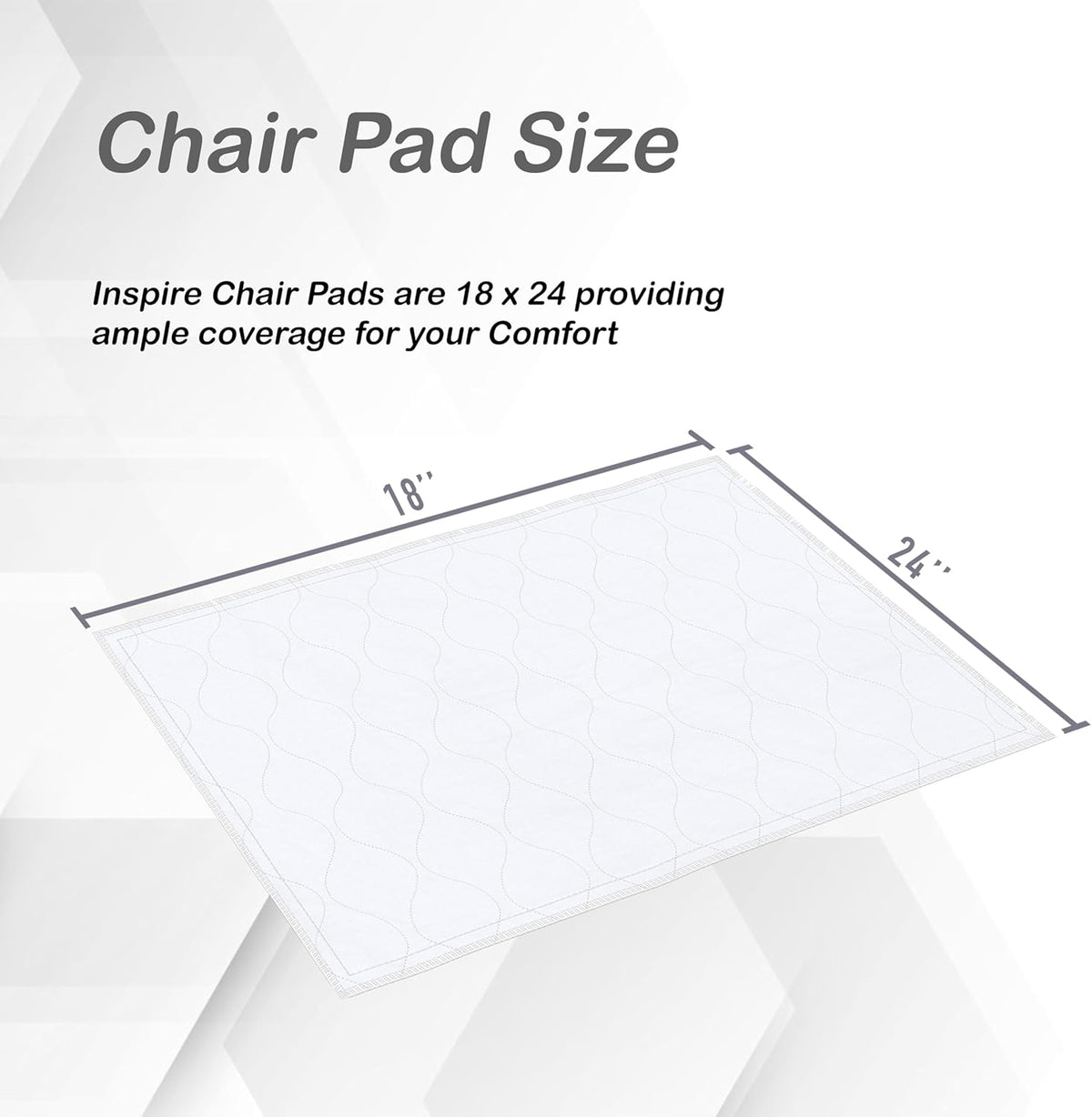 Inspire Washable Bed or Chair Pads | 3 Pack Waterproof Mattress Chucks Pad | Reusable Chux | for Adults Babies and Pets