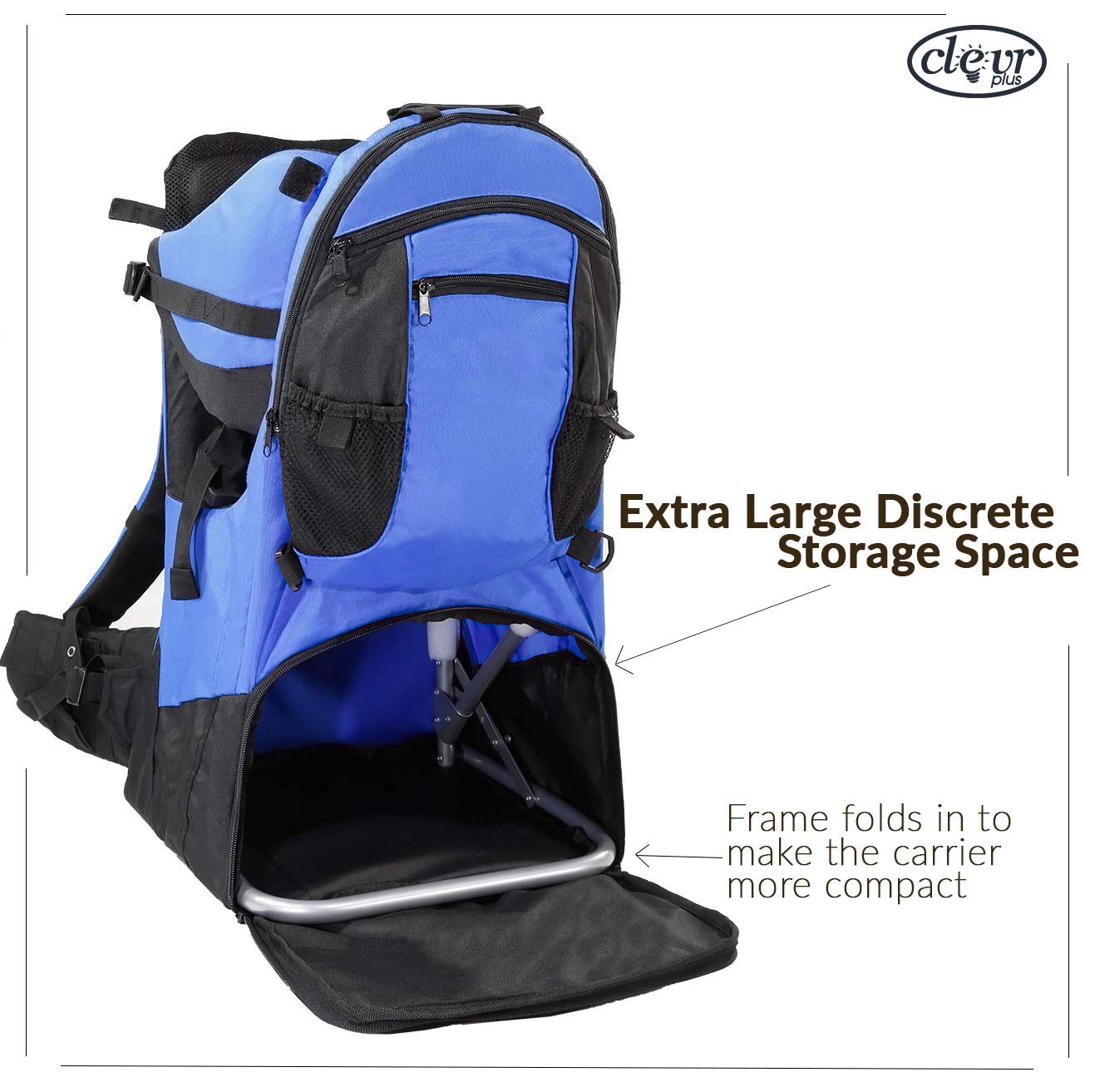 ClevrPlus Deluxe Adjustable Baby Carrier Outdoor Hiking Child Backpack Camping