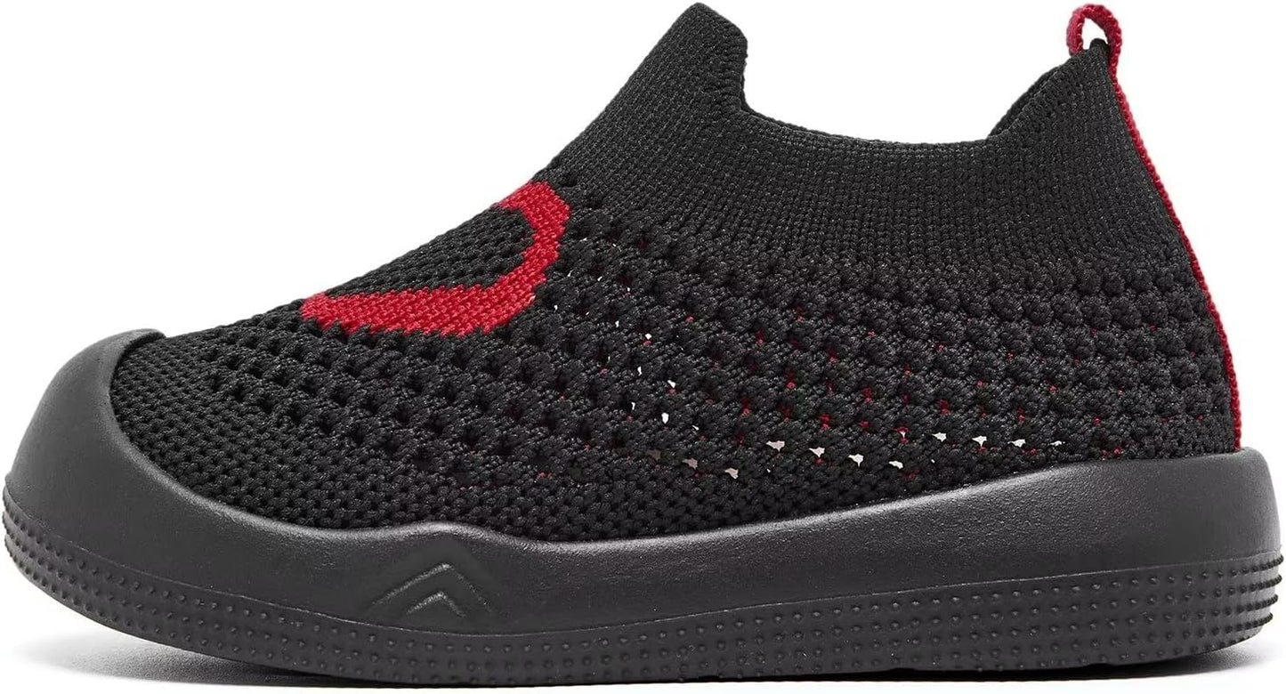 Eashi Baby Boy Girl Non-Skid Indoor Infant Walking Shoes Breathable Warm Elastic Sock Shoes with Memory Sole Protect Toes Outdoor Sneakers