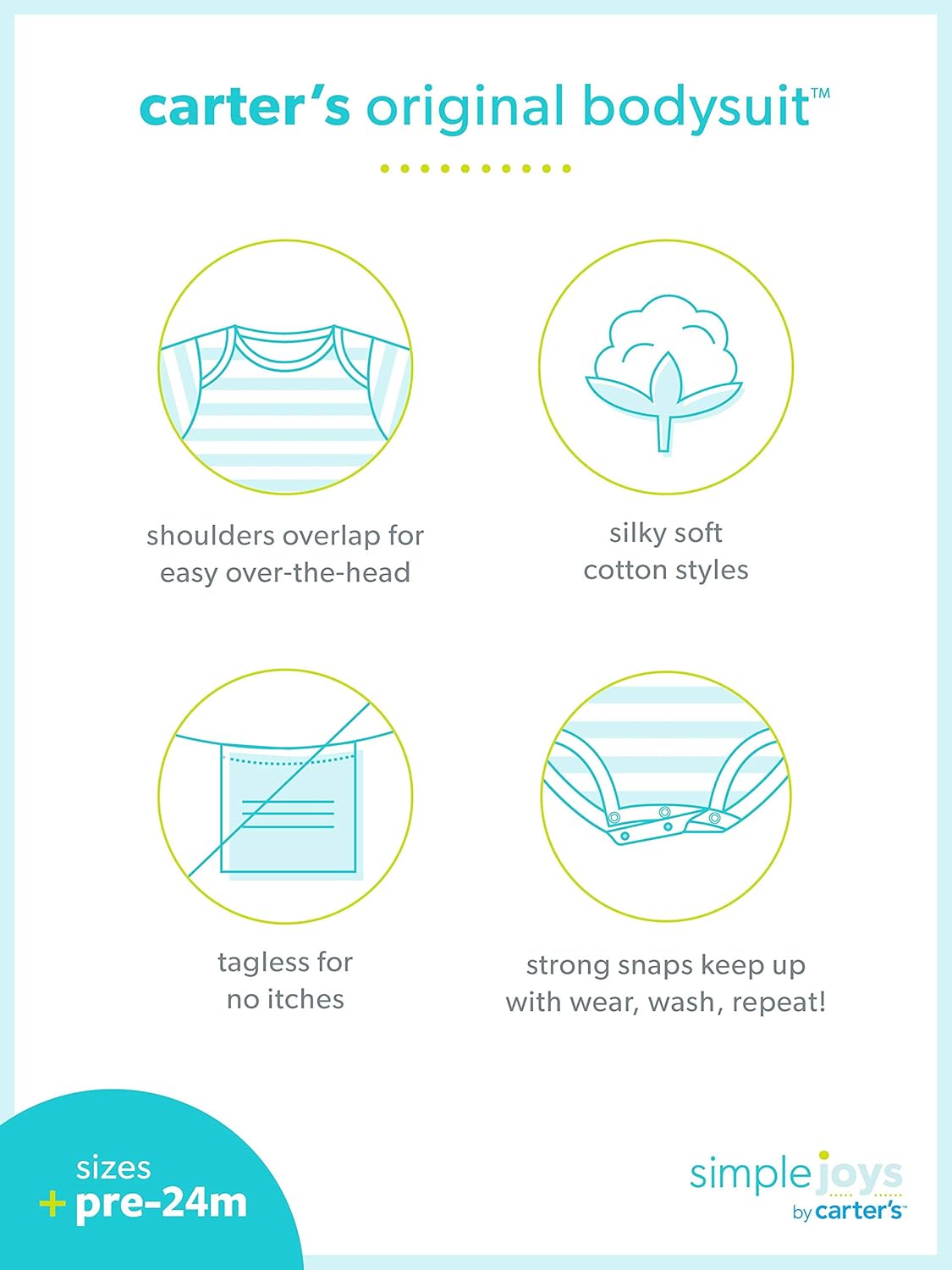 Simple Joys by Carter's Baby 8-Pack Short-Sleeve Bodysuit