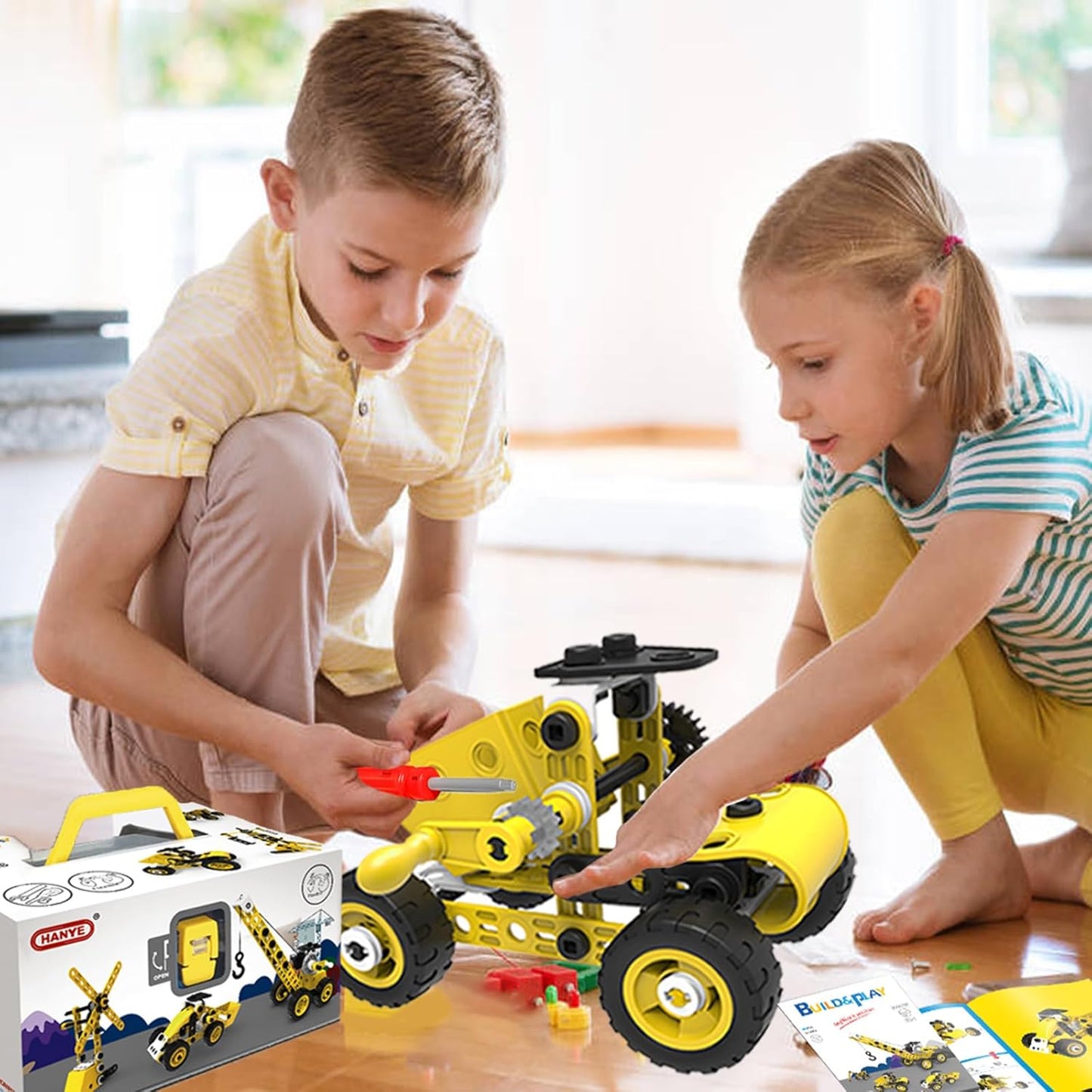 10 in 1 Stem Toys for 5 6 7 8 9+ Year Old Building Block Kit Stem Activities Projects Boy Toys Age 4-8 5-7 6-8 8-10 Creative Set Educational Engineering Excavator Construction Birthday