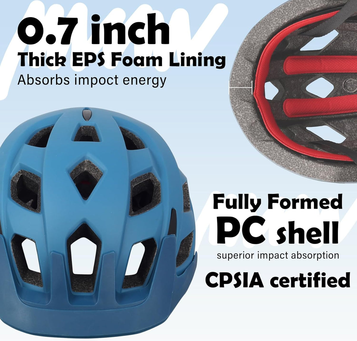 Kids Bike Helmet, 2 Size Adjustable for Youth Toddler Boys & Girls 3-5-8-10-12-14 Years, Child Helmets with Visor for Skating Cycling Scooter