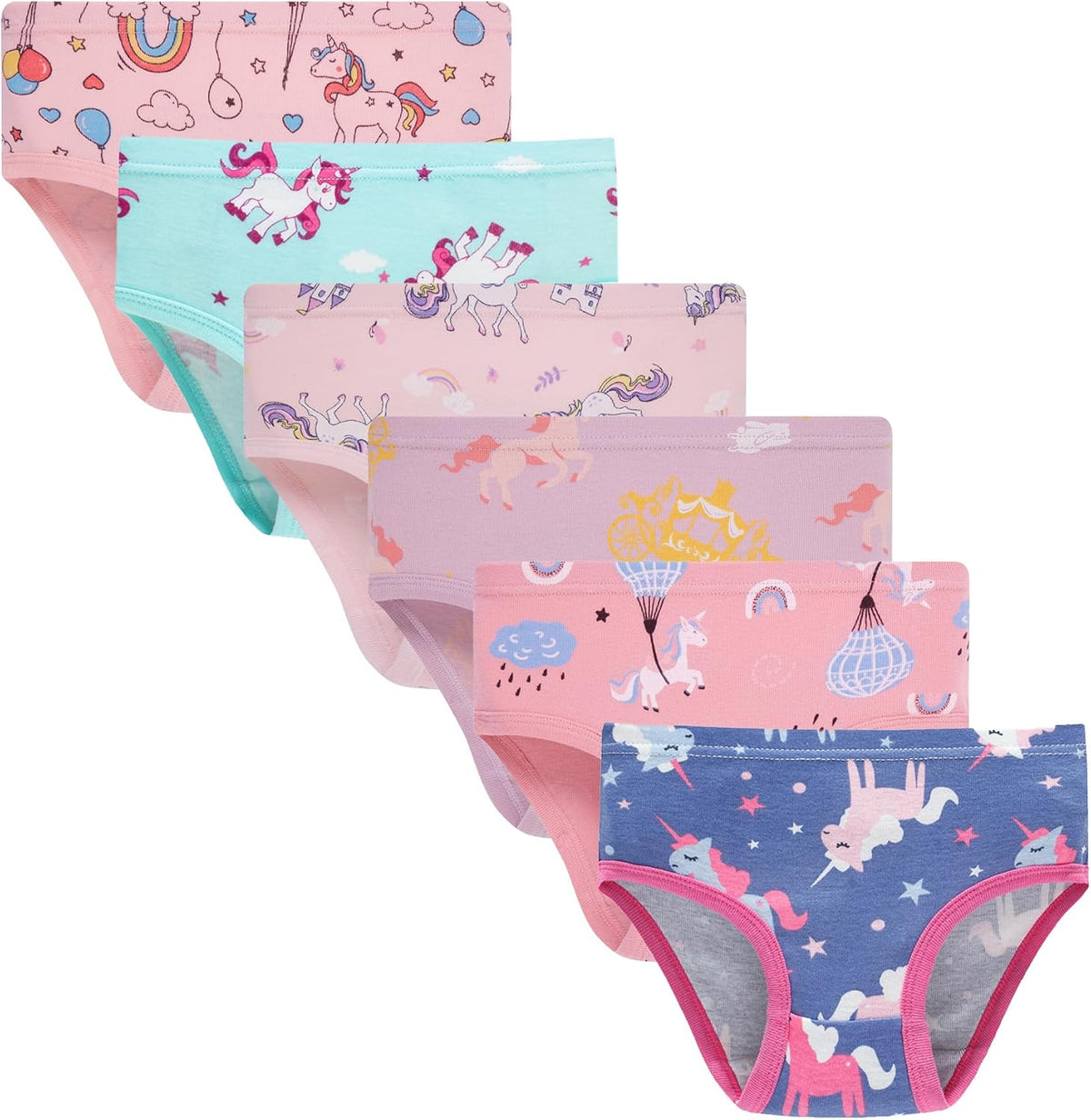 Hahan Girls Soft Panties Toddler Girls Cotton Underwear Kids Briefs
