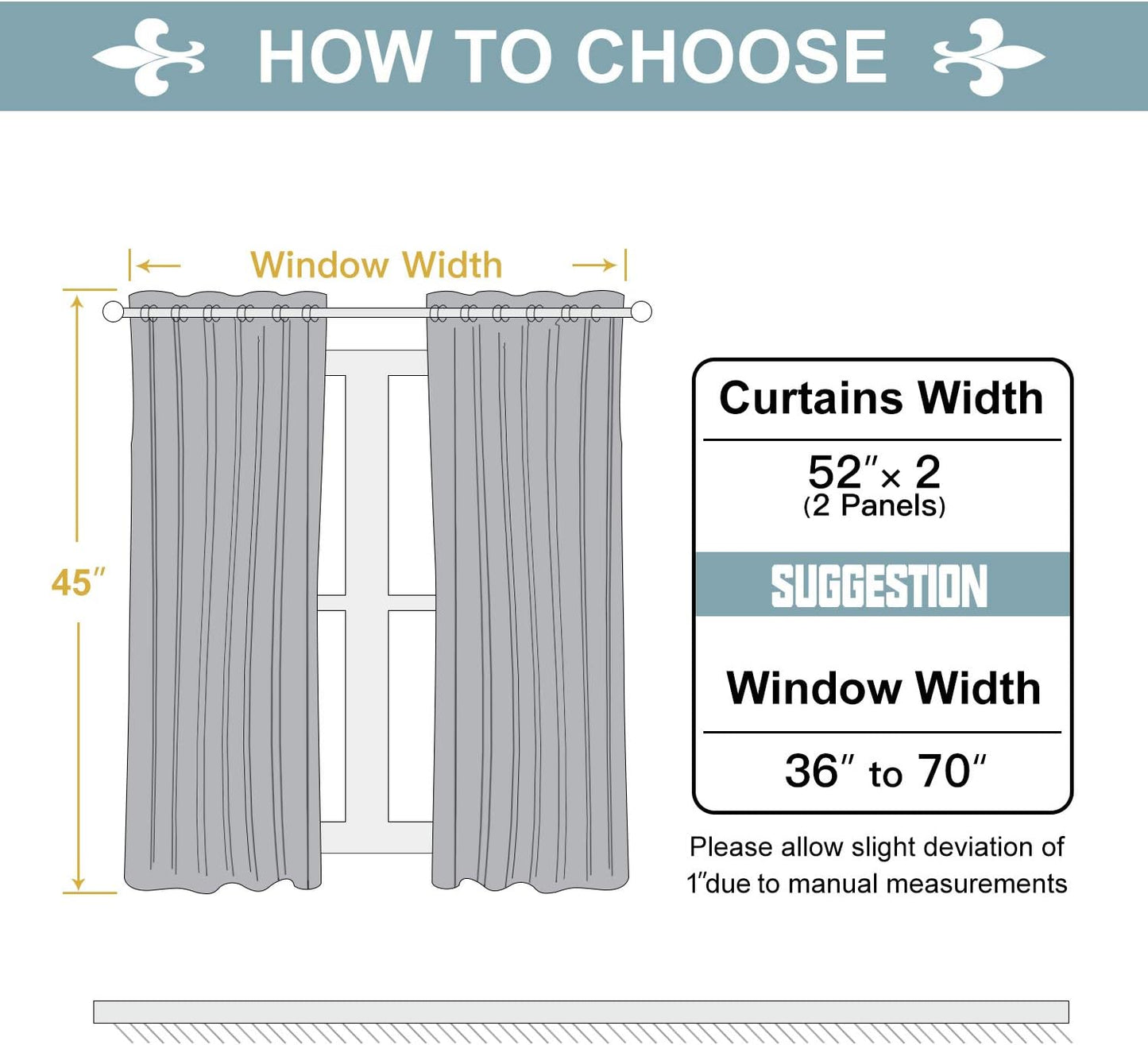 ChrisDowa Grommet Blackout Curtains for Bedroom and Living Room - 2 Panels Set Thermal Insulated Room Darkening Curtains (Royal Purple, 52W x 45L)