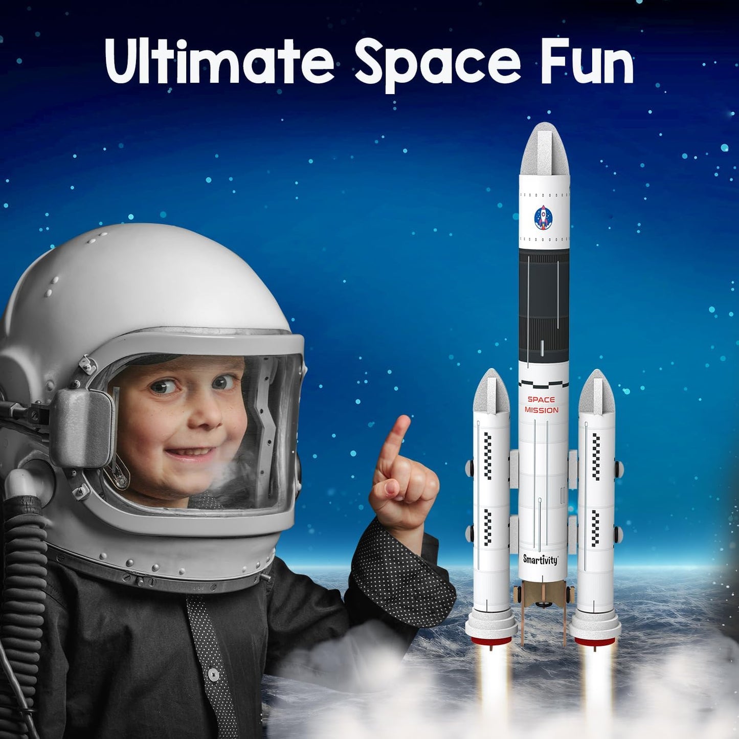 Smartivity Rocket Launcher Kit for Kids 6, 7, 8, 9, 10, 11, 12 Years Old | Build Your Own Rocket and Launcher | Birthday Gifts for Boys & Girls | DIY STEM Science Toy for Kids 6-12 Years