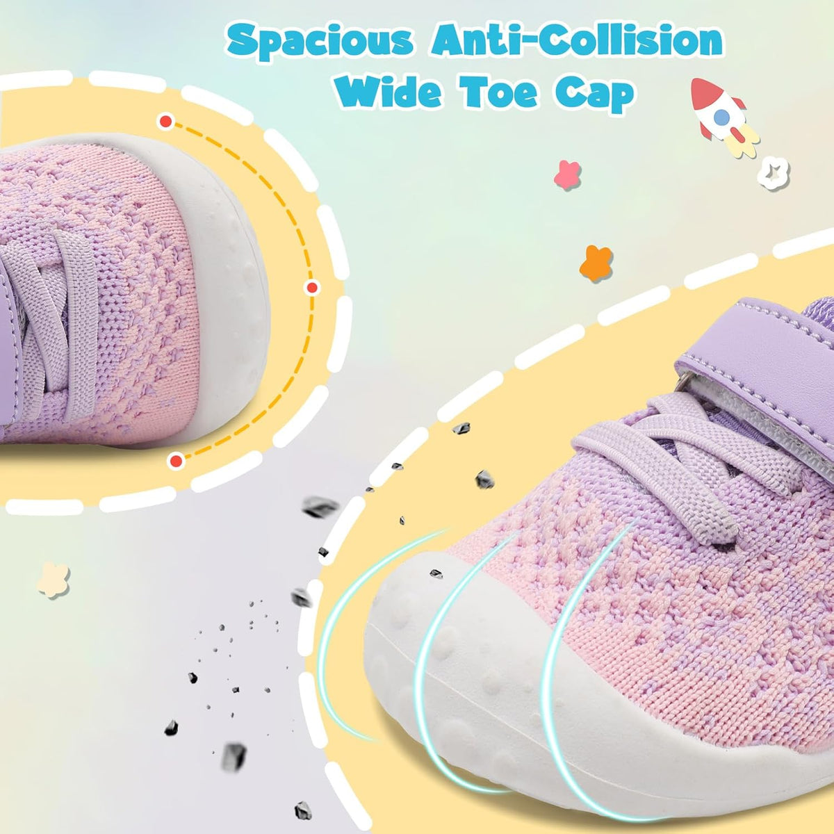 LeIsfIt Baby Shoes Girls Boys First Walking Shoes Infant Sneakers Crib Shoes Lightweight Non-Slip Shoes