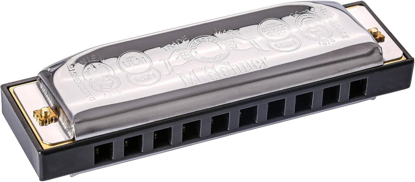 Hohner Special 20 Harmonica - Key of A Bundle with Case, Pouch, Online Manual, and Austin Bazaar Polishing Cloth