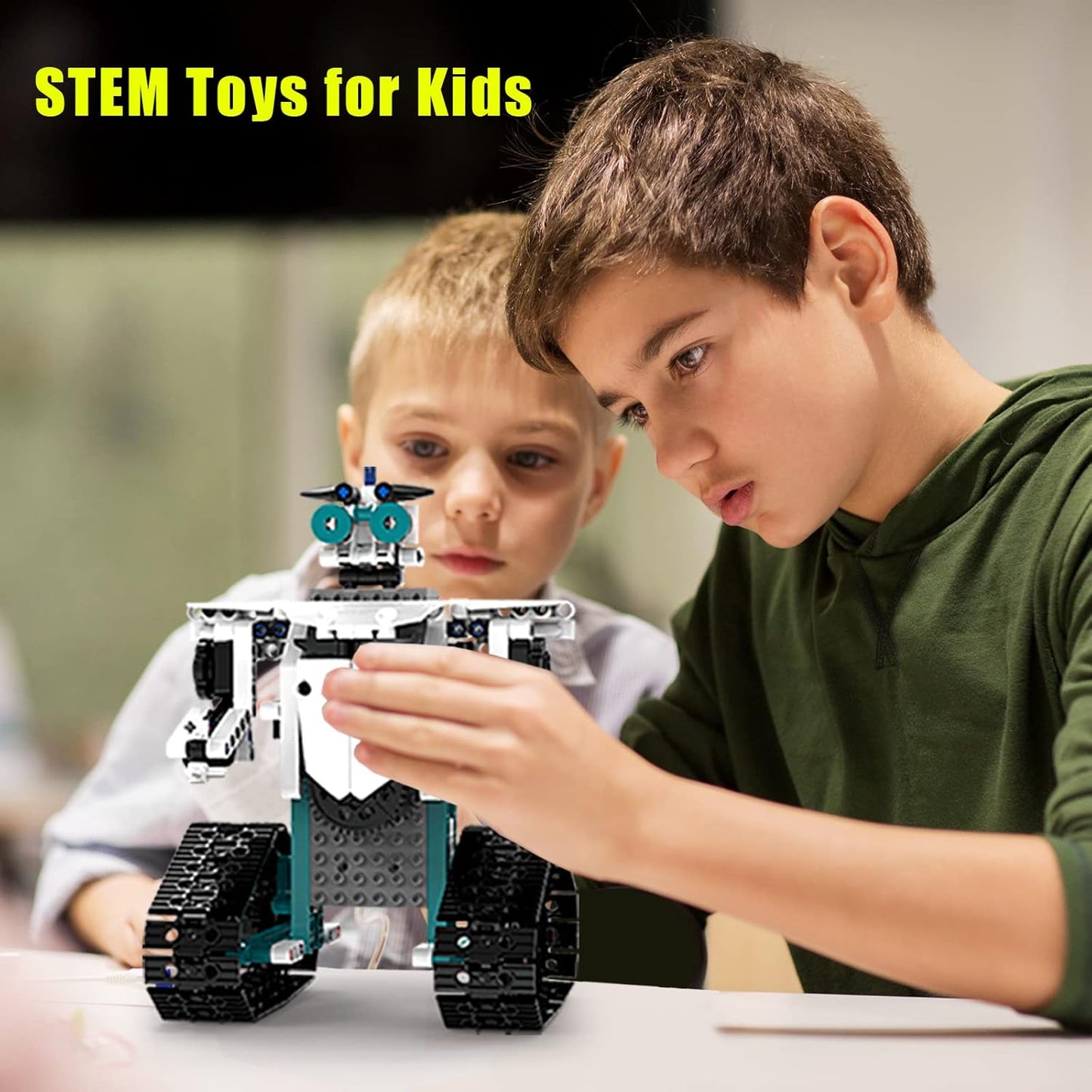 Technique Car Building Blocks Set, 13in1 Remote & APP Control Tracked Racer/Robot/Truck/Tank/Plane, STEM Kits for Kids Age 8-10, Building Toy Gifts for Boys Girls 8-16, (550 PCS)