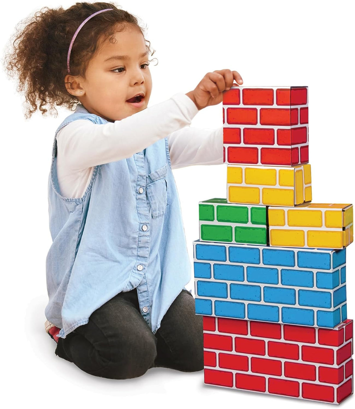 Teacher Created Resources Easy-Stack Cardboard Blocks 24 Piece Set (TCR11531)