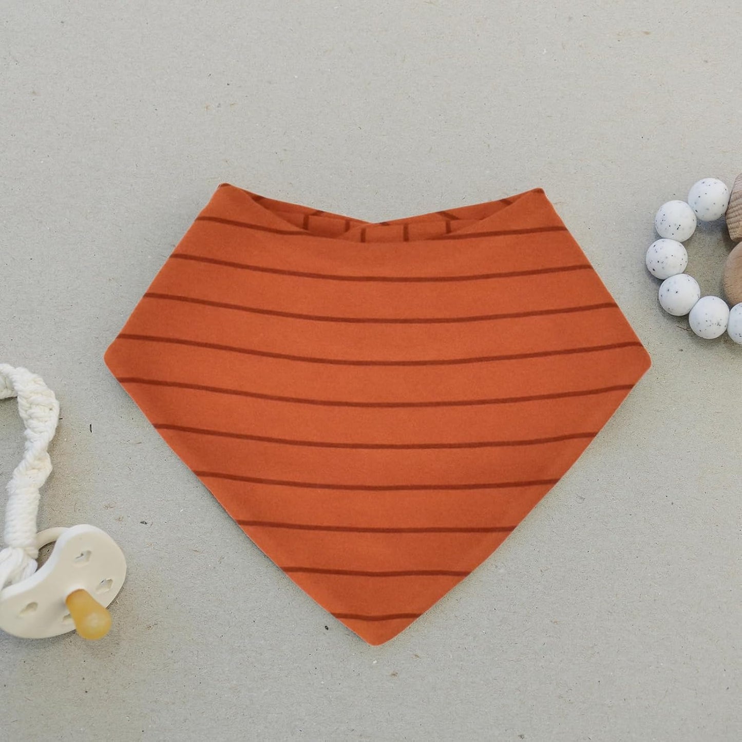 Woolino Merino Wool Baby Bibs - Highly Absorbent Bandana Bib with Cotton Outer Layer and Merino Wool Inner Layer - Pack of 2