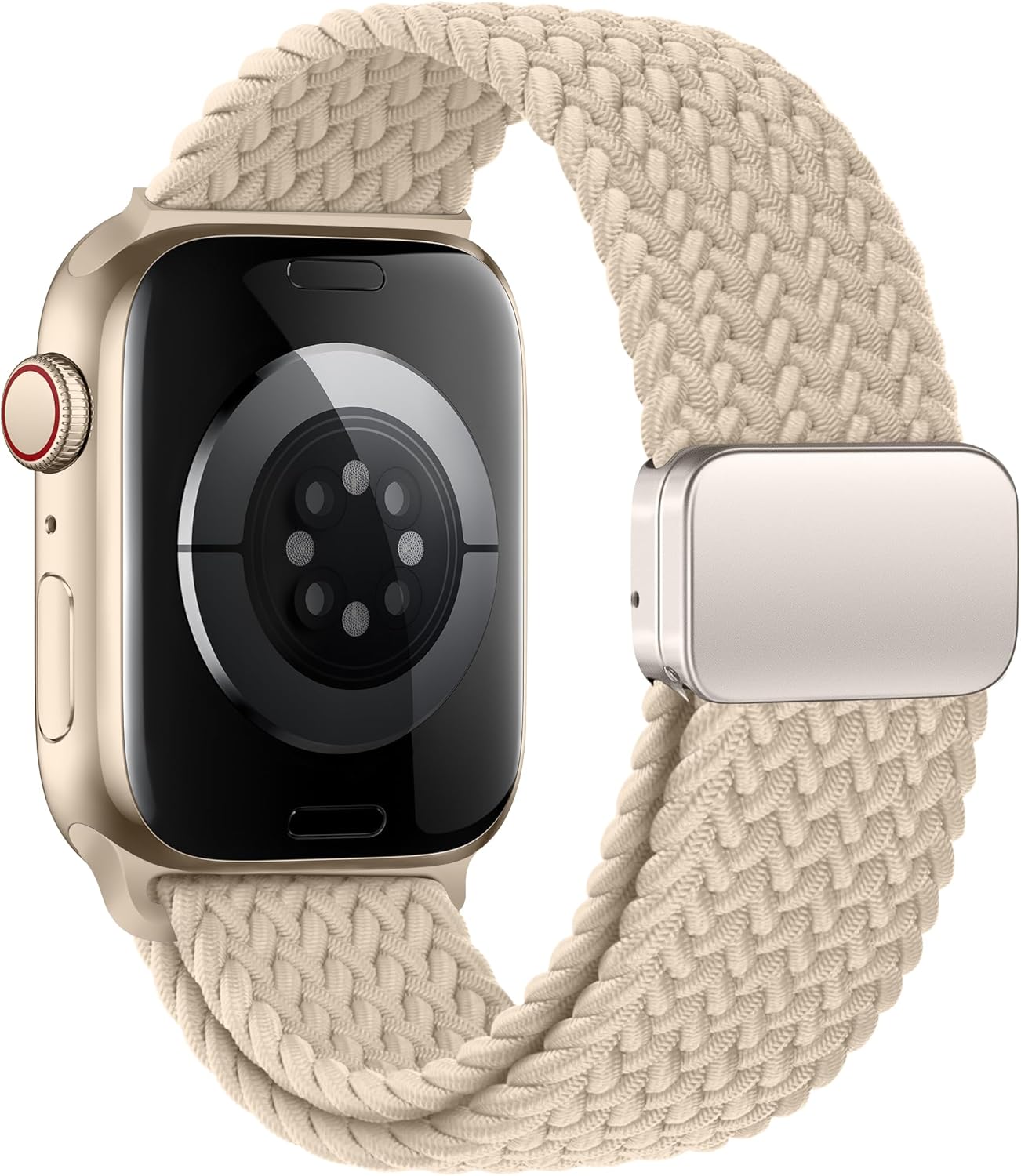 Mazoft Braided Bands With Magnetic Clasp Compatible with Apple Watch Band 38mm 40mm 41mm 42mm 44mm 45mm 46mm 49mm；Soft Nylon Sport Loop Strap for iWatch Series Ultra 2&1 10 9 8 7 6 SE 5 4 3 Women Men