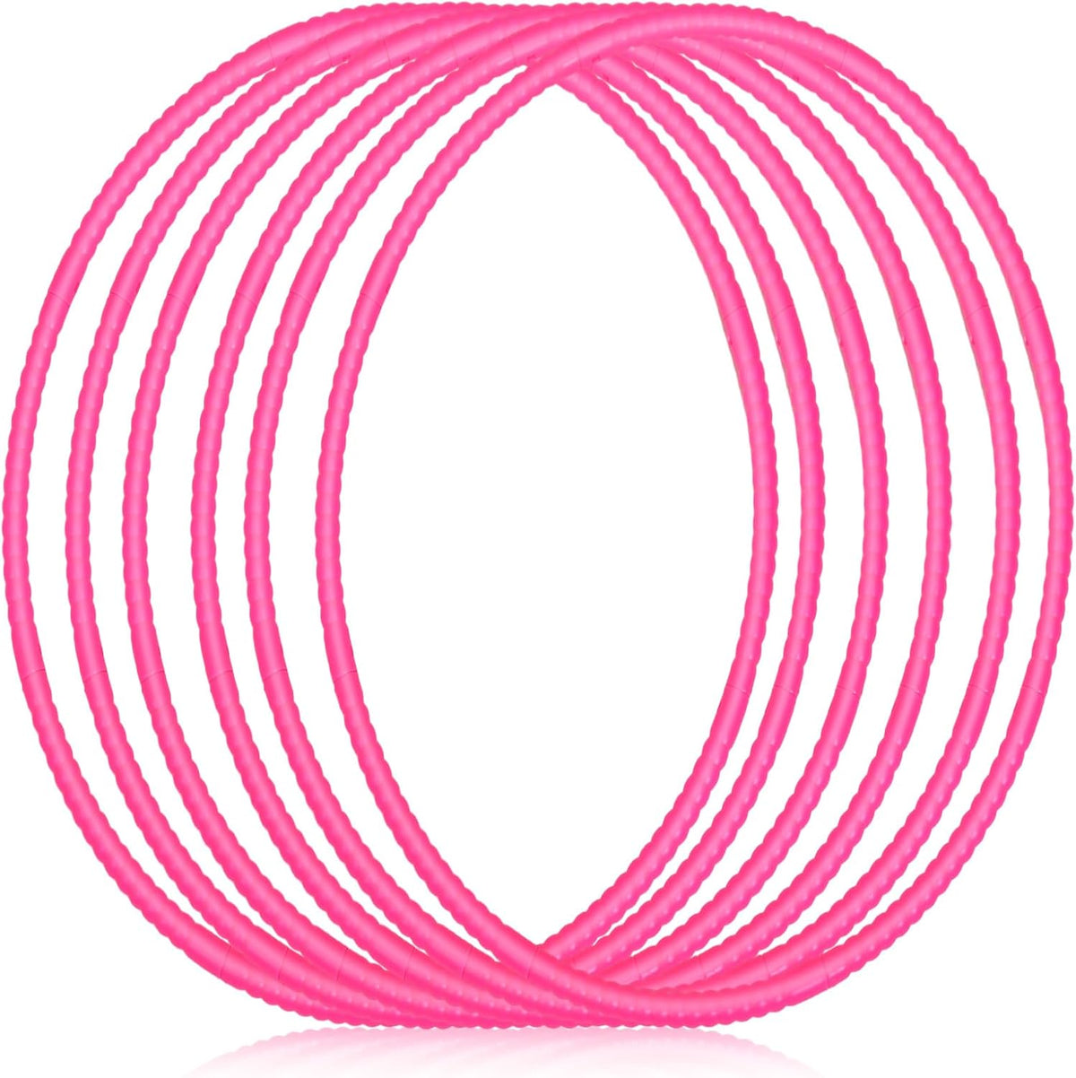 Shappy 6 Pcs Exercise Hoop Detachable Adjustable Plastic Toy Playground Toys Colored Hoop Circles for Teens Games Gymnastics Dog Agility Equipment Party Decor