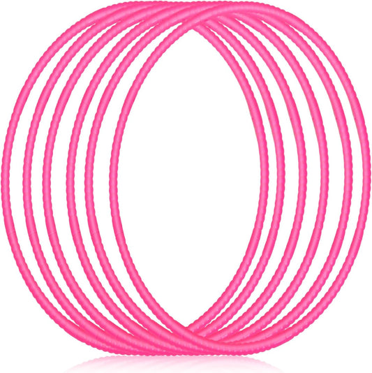 Shappy 6 Pcs Exercise Hoop Detachable Adjustable Plastic Toy Playground Toys Colored Hoop Circles for Teens Games Gymnastics Dog Agility Equipment Party Decor