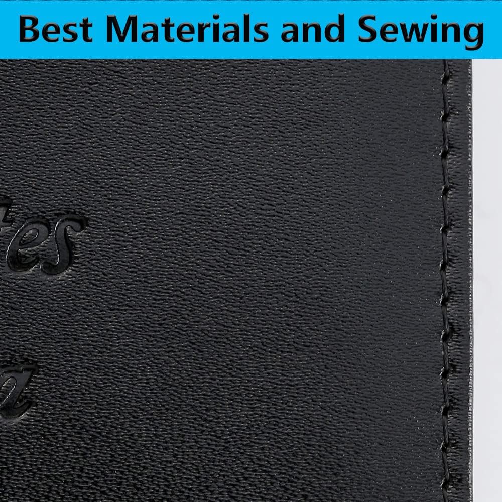 Passport Holder Cover Wallet RFID Blocking Leather Card Case Travel Accessories for Women Men (#Black)