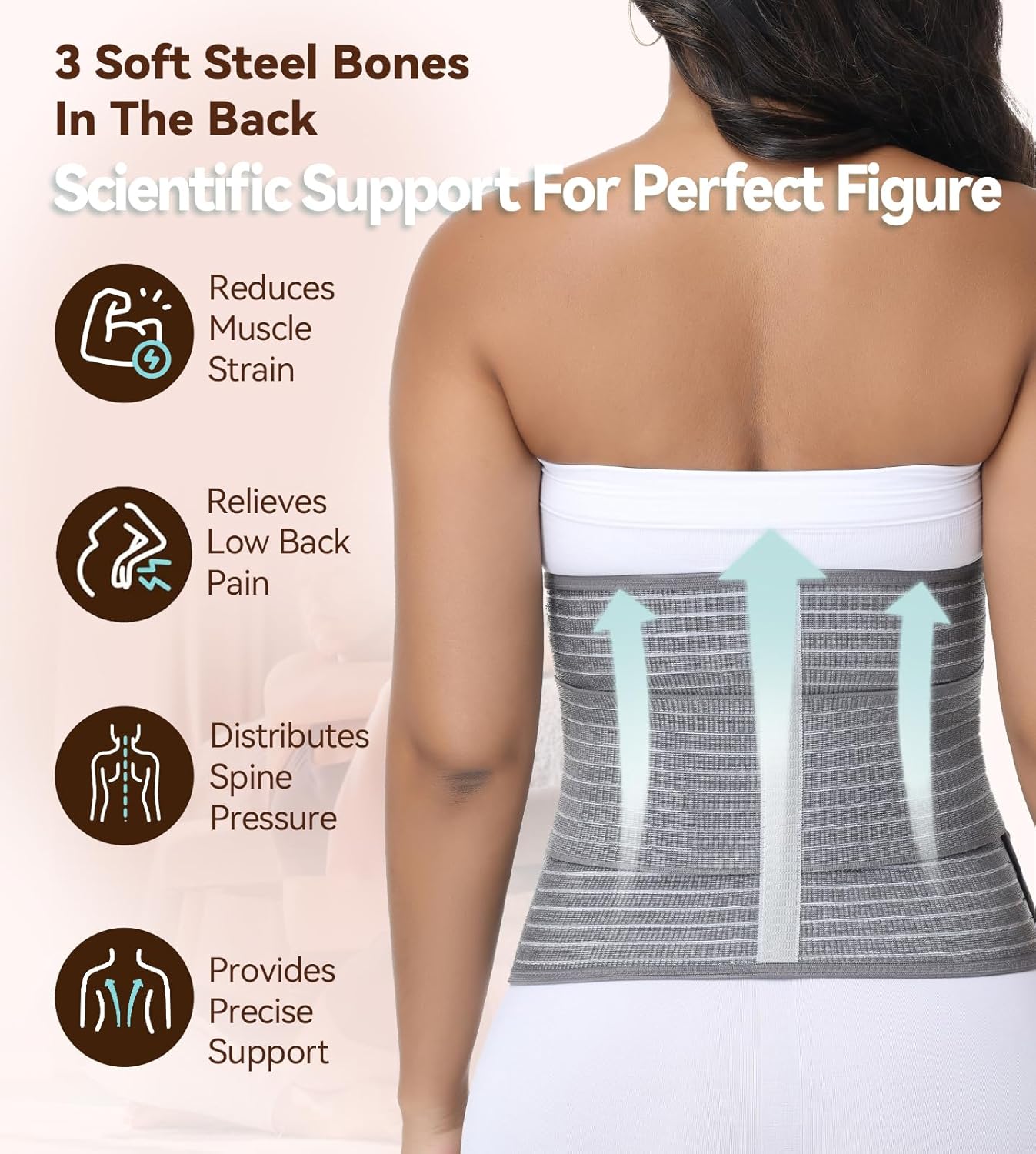 SHAPSHE Postpartum Belly Band Abdominal Binder Post Surgery C Section Belly Binder Post Partum Faja Waist Trainer Wrap