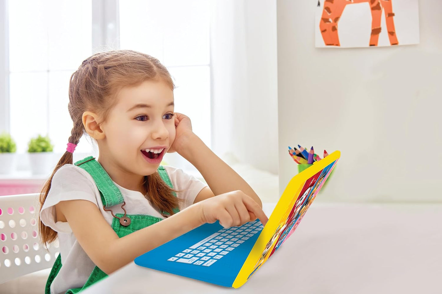 Lexibook - Paw Patrol - Bilingual and Educational Laptop English/Spanish - Toy for Children, 170 Activities to Learn, Play Games and Music, Large Screen - JC599PAi2