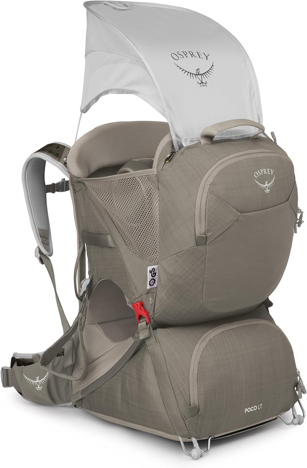Osprey Poco LT Lightweight Child Carrier Backpack - Compact, Travel-Ready Kid Carrier with Sunshade and Adjustable Fit - Lightweight, Comfortable Hiking Carrier for Toddlers