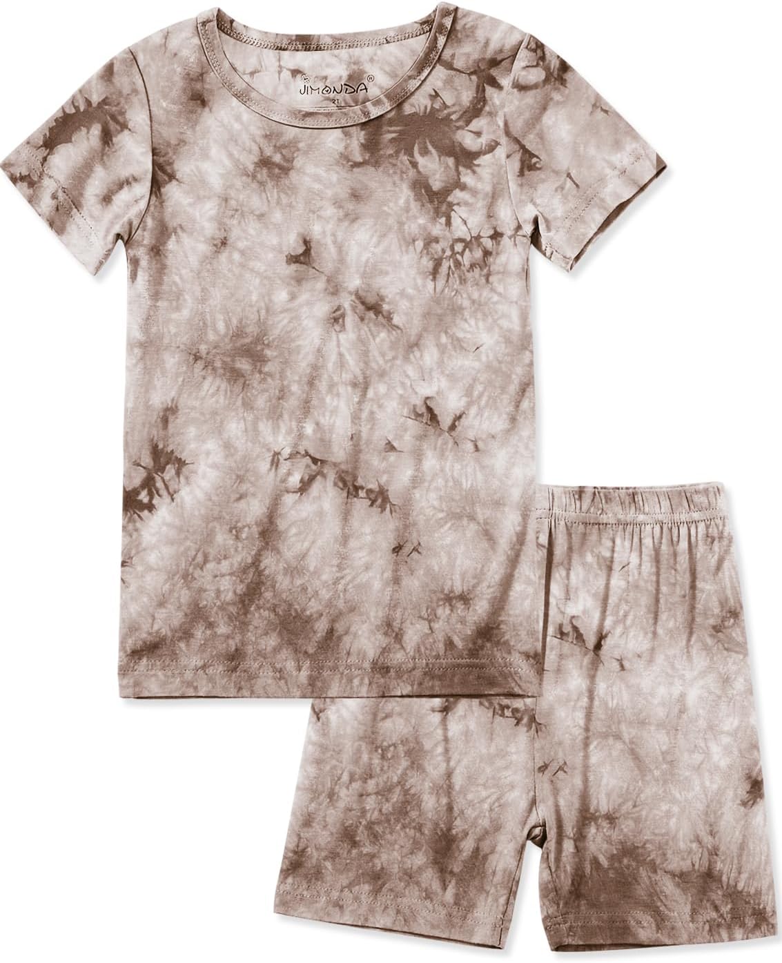 Jimonda Baby/Toddler Soft Sleepwear Short sleeve Kids Cool Pajama Outdoor 2-Piece Shirt&Shorts Casual sets Tie Dye PJ